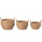 Vintiquewise Decorative Round Wicker Woven Rope Storage Blanket Basket with Braided Handles , PK 3 QI003835.3 - alternate 5
